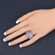 Bids.com 4.22 Carat Genuine Tanzanite .925 Sterling Silver Ring Rings