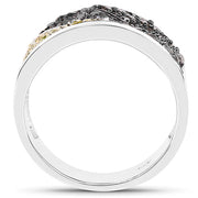 Bids.com 1.32 Carat Genuine multi Diamond .925 Sterling Silver Ring Rings