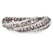 Bids.com 1.25 Carat Genuine Champagne Diamond & White Diamond .925 Sterling Silver Ring Rings