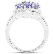 Bids.com 1.19 Carat Genuine Tanzanite .925 Sterling Silver Ring Rings