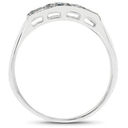 Bids.com 0.48 Carat Genuine Blue Diamond .925 Sterling Silver Ring Rings