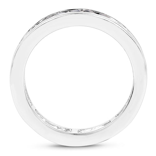 Bids.com 2.00 Carat Genuine Blue Sapphire .925 Sterling Silver Ring Rings