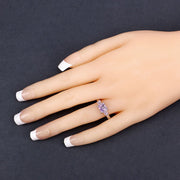 Bids.com 0.96 Carat Genuine Pink Sapphire  .925 Sterling Silver Ring Rings