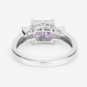 Bids.com 0.96 Carat Genuine Pink Sapphire  .925 Sterling Silver Ring Rings