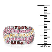 Bids.com 2.35 Carat Genuine Multi Stone .925 Sterling Silver Ring Rings