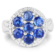 Bids.com 2.66 Carat Genuine Kyanite .925 Sterling Silver Ring Rings