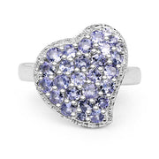 Bids.com 1.63 Carat Genuine Tanzanite .925 Sterling Silver Ring Rings