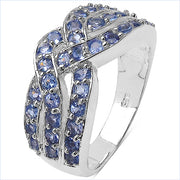 Bids.com 1.26 Carat Genuine Tanzanite .925 Sterling Silver Ring Rings
