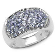 Bids.com 1.37 Carat Genuine Tanzanite .925 Sterling Silver Ring Rings