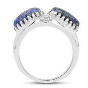 Bids.com 2.28 Carat Genuine Lapis Lazuli .925 Sterling Silver Ring Rings