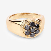 Bids.com 0.91 Carat Genuine Black Diamond .925 Sterling Silver Ring Rings