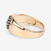 Bids.com 0.91 Carat Genuine Black Diamond .925 Sterling Silver Ring Rings