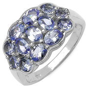 Bids.com 1.73 Carat Genuine Tanzanite .925 Sterling Silver Ring Rings