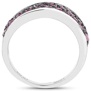 Bids.com 2.33 Carat Genuine Ruby .925 Sterling Silver Ring Rings