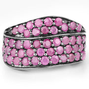 Bids.com 2.33 Carat Genuine Ruby .925 Sterling Silver Ring Rings