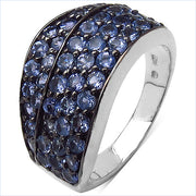 Bids.com 1.68 Carat Genuine Tanzanite .925 Sterling Silver Ring Rings