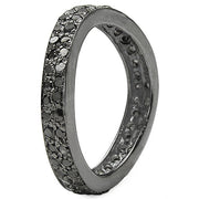 Bids.com 1.11 Carat Genuine Black Diamond .925 Sterling Silver Ring Rings