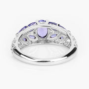 Bids.com 1.63 Carat Genuine Tanzanite .925 Sterling Silver Ring Rings