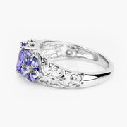 Bids.com 1.63 Carat Genuine Tanzanite .925 Sterling Silver Ring Rings