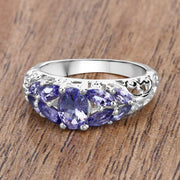 Bids.com 1.63 Carat Genuine Tanzanite .925 Sterling Silver Ring Rings