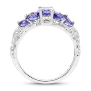 Bids.com 1.63 Carat Genuine Tanzanite .925 Sterling Silver Ring Rings