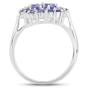 Bids.com 1.16 Carat Genuine Tanzanite .925 Sterling Silver Ring Rings