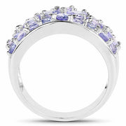 Bids.com 2.52 Carat Genuine Tanzanite .925 Sterling Silver Ring Rings