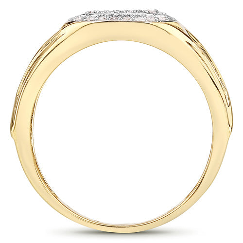 Bids.com 0.24 Carat Genuine White Diamond .925 Sterling Silver Ring Rings