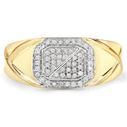 Bids.com 0.24 Carat Genuine White Diamond .925 Sterling Silver Ring Rings