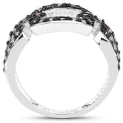 Bids.com 0.32 Carat Genuine Champagne Diamond .925 Sterling Silver Ring Rings