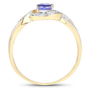 Bids.com 0.75 Carat Genuine Tanzanite .925 Sterling Silver Ring Rings