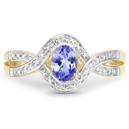 Bids.com 0.75 Carat Genuine Tanzanite .925 Sterling Silver Ring Rings