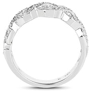Bids.com 0.40 Carat Genuine White Diamond .925 Sterling Silver Ring Rings