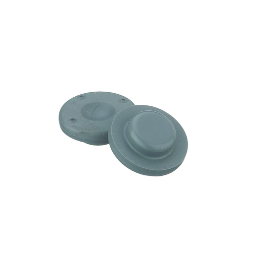 Datwyler 13mm Chlorobutyl Rubber Stopper (2-Prong/Leg, Grey) - 1,000 Count Medical Supplies