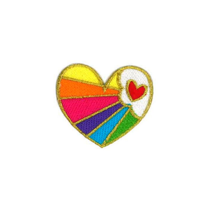 Threddies Rainbow Heart Cloud Patch