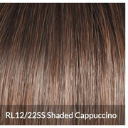VIP Extensions Raquel Welch Flash Forward Layered Mid-Length Textured Wig by Hairuwear, Average Cap Size, RL12/22SS Cappuccino Synthetic Wig