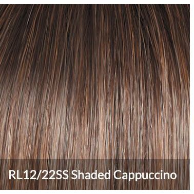 VIP Extensions Raquel Welch Flash Forward Layered Mid-Length Textured Wig by Hairuwear, Average Cap Size, RL12/22SS Cappuccino Synthetic Wig