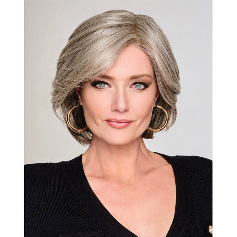 VIP Extensions Raquel Welch Flash Forward Layered Mid-Length Textured Wig by Hairuwear, Average Cap Size, RL33/35 Deepest Ruby Synthetic Wig