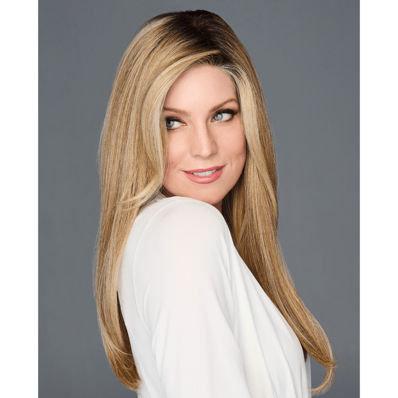 VIP Extensions Raquel Welch Long 18 Inch Top Billing Top-of-the-Head Hairpeice, Topper Only, Not a Full Wig, RL51/61 Iced Granita