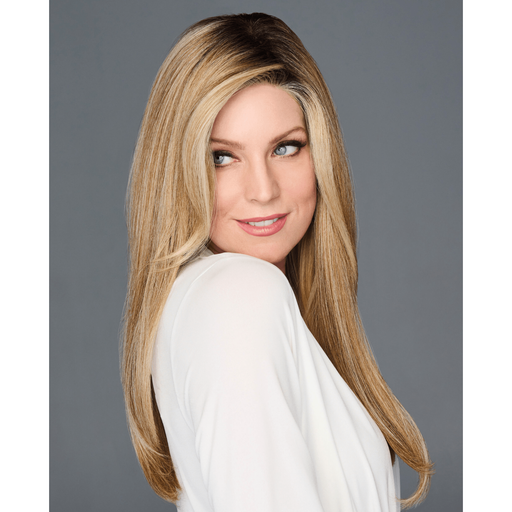 VIP Extensions Raquel Welch Top Billing 18" Top Piece, RL51/61 Iced Granita Hair Topper Dim Gray