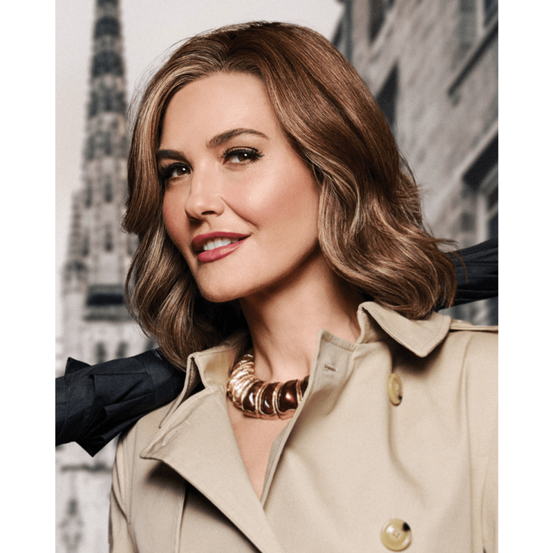 VIP Extensions Raquel Welch Longing for London Luxurious Mid-Length Bob Cut Wig, Black Label Human Hair Collection by Hairuwear, Average Cap Wig