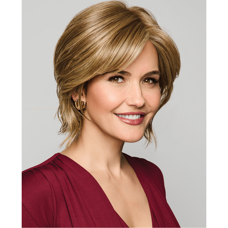 VIP Extensions Raquel Welch Main Character Chin-Length Bob Wig for A Polished Sophisticated Look, Average Cap - Ss19/23 SS Biscuit