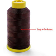 VIP Extensions Rayon Nylon Heavy Duty Weaving Thread Weaving Thread White Smoke AA-Dark Brown