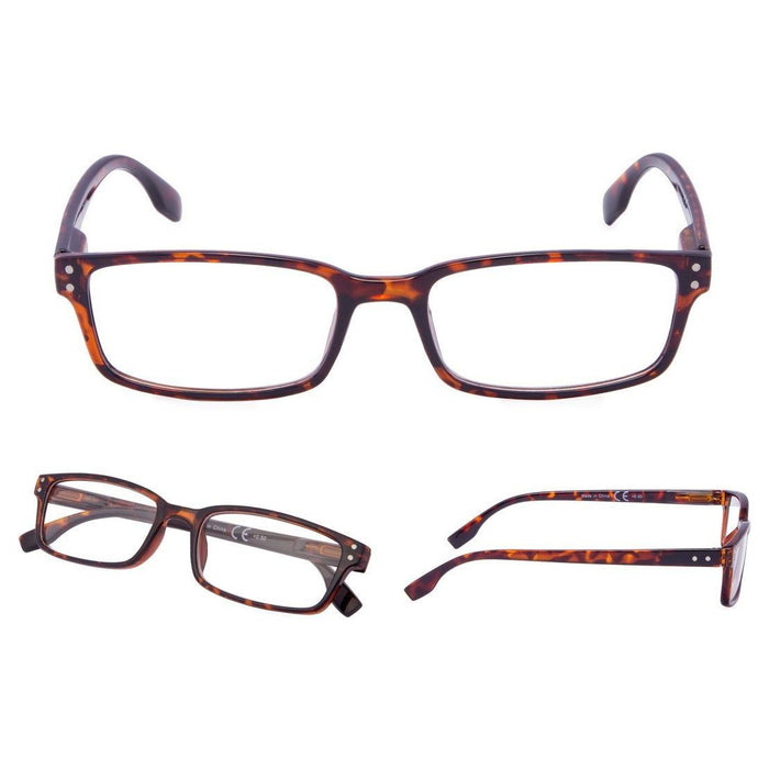 Eyekeeper.Com - Reading Glasses 3 Pack Stylish Rectangle Readers 3-R097