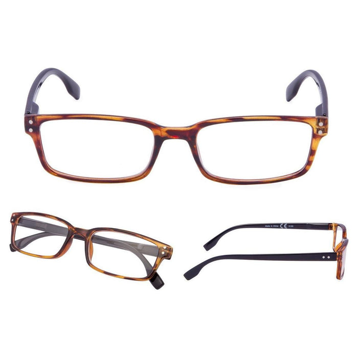 Eyekeeper.Com - Reading Glasses 3 Pack Stylish Rectangle Readers 3-R097