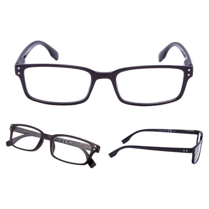 Eyekeeper.Com - Reading Glasses 3 Pack Stylish Rectangle Readers 3-R097