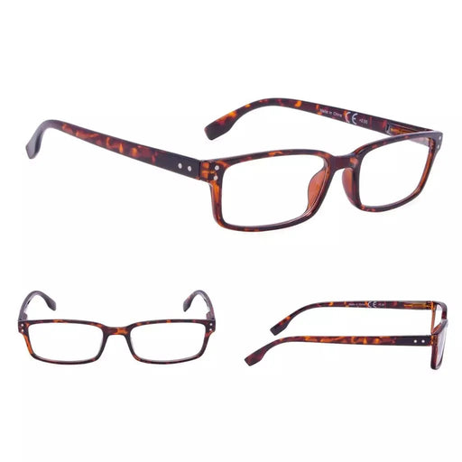 eyekeeper.com READING GLASSES 3 Pack Stylish Rectangle Readers 3-R097 Eyeglasses