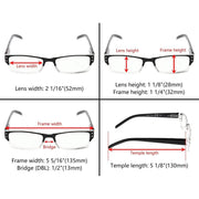 eyekeeper.com READING GLASSES 4 Pack Include Sunshine Readers 3-R012 Eyeglasses