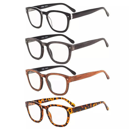 eyekeeper.com READING GLASSES 4 Pack Professor Vintage Readers 3-R089 Eyeglasses