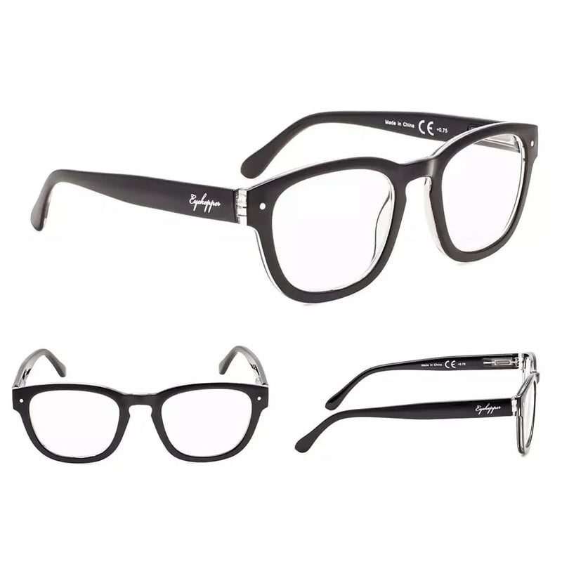 eyekeeper.com READING GLASSES 4 Pack Professor Vintage Readers 3-R089 Eyeglasses